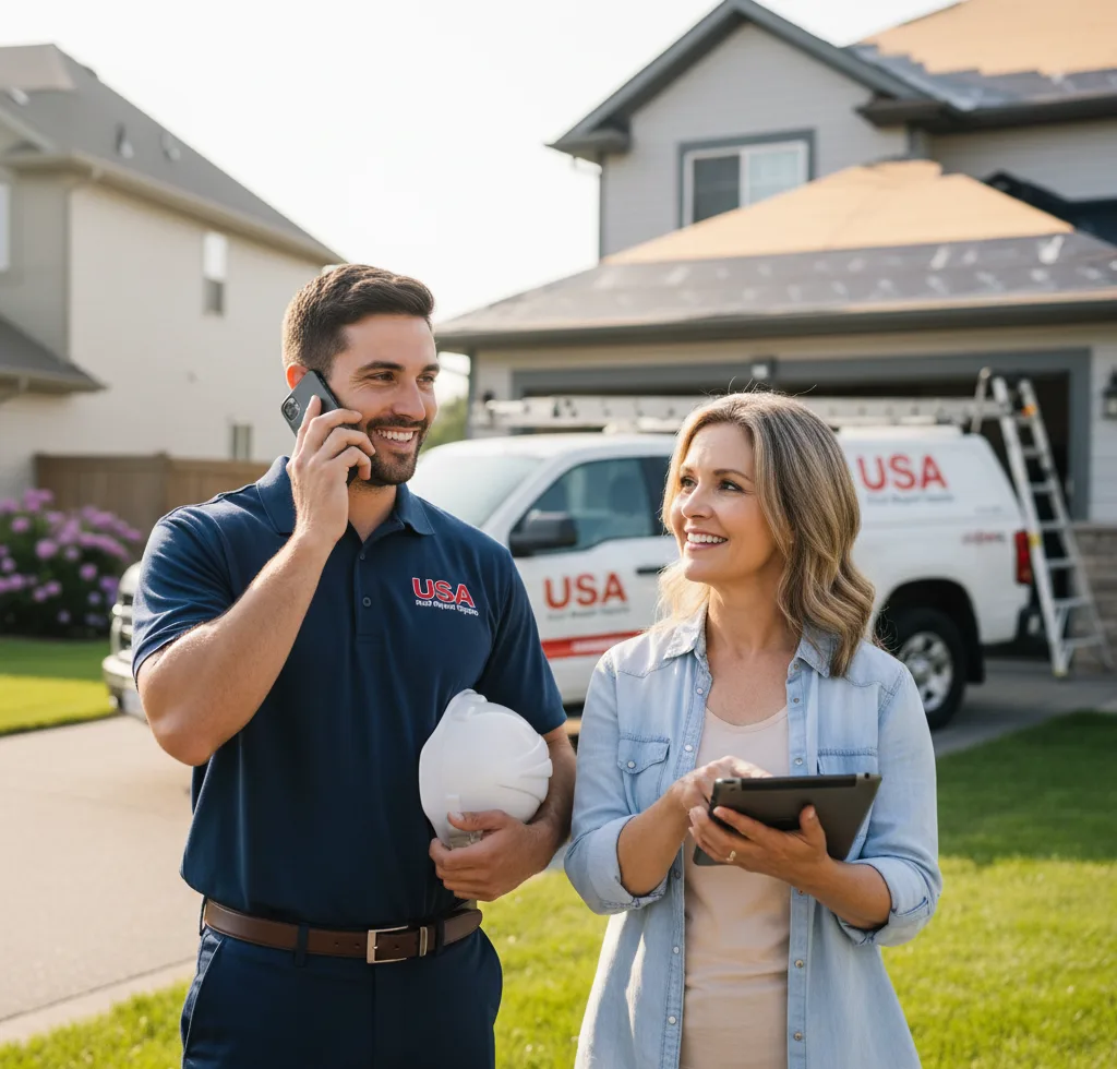 USA Roof Repair Experts customer support in Corning